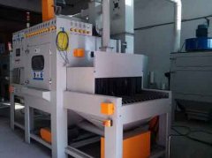 深圳大客户订购的输送式自动喷砂机